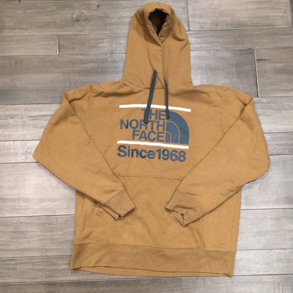 north face hoodie tan